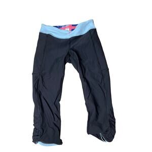 Ivivva By Lululemon Black Quick Trip Crop Girls Leggings Size 12